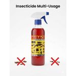 Generic Spray Insecticide Miracle Multi-Usage - Tue Cafards, Fourmis, Mouches, Moustiques -  Rouge 500ml
