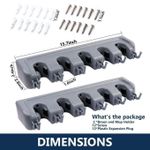 product_image_name-Generic-Support Pour Balai Et Serpillère - Organiseur Mural Pour Outils De Garage - Idéal Pour La Maison, La Cuisine, Le Garage-7