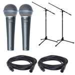 ENSSEMBLE DE 2 Micro Bêta 58A Avec 2 Pieds De Micro