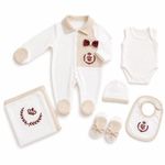 Kit de naissance garçon – 9 pièces - Blanc