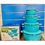 Soupière Glacière 4 Pièces Bleue