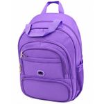 Generic Sac à dos scolaire violet – Multipoches
