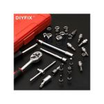 product_image_name-Generic-Boite A Outils D'embouts De Tournevis 46 Pièces Clé à Cliquet Clé à Douille De Réparation Tête Hexagonale Plate Réparation De Moteur De Voiture..-4