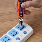 product_image_name-Generic- AC/DC testeur électrique inductif   Multimètre Testeur de tension, stylo détecteur de tension électrique numérique 12-220 V  outil domestique avec écran LED (stylo avec lumière)-1