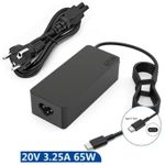 Generic Chargeur USB Type C 65w Pour Lenovo,hp,dell,huawei 20v 3.25a