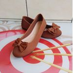 Ibibas Chic Ballerine pour femme - MARRON 