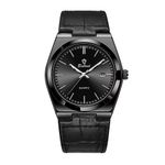 product_image_name-Generic-Montre Homme de Luxe - Mouvement Quartz de Précision - Bracelet Cuir Crocodile Noir "+ Boîte Cadeau"-2