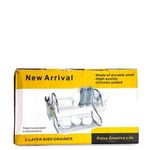 product_image_name-Fashion-Egoutoire Range Vaisselle - 2 Compartiment - Gris-2