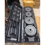 Generic Haltères 50kg 2 en 1 Ajustable - Kit de Poids de Musculation - image 2