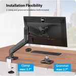 Generic Support Un Ecran -Robot -Pivotant – Noir - image 2