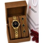 Chic  Montre Dame Avec Bracelet Fond Noir 