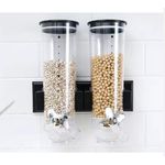 product_image_name-Generic-Distributeur de Céréales et Grains Double – 2 Cylindres de Distribution Transparents – Système Mural Gain de Place – Conservation Hermétique & Dosage Facile – Design Moderne pour Cuisine-1