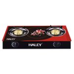 product_image_name-HALEY-Cuisinière à Gaz Vitrée HY-1523 – Réchaud de Table à 2 Brûleurs en Verre Trempé – Design Floral Élégant – Allumage Automatique & Haute Efficacité – Finition Luxe Rouge et Noir-2