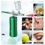 product_image_name-Generic-Ensemble De Pistolet De Pulvérisation D'aérographe Rechargeable Portable-2