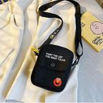 product_image_name-Fashion-Sac à bandoulière en toile pour femmes Sac en bandoulière - Noir-2