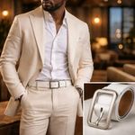 product_image_name-Generic-Ceinture classique  en, boucle fixe noire mate.- NOIR-2