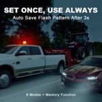 product_image_name-Generic-Lampe LED flash pour voiture, lumière d'avertissement de sécurité, stroboscope d'avertissement, adapté pour véhicules, camions et voitures-8