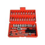 46 Pièces/ensemble Jeu De Clés à Douille Outils De Réparation Barre D'extension Métrique Tournevis