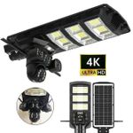 Generic Caméra Solaire VC23-4G avec Lampadaire LED – Triple Caméra et Vision Noct