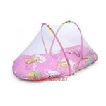 product_image_name-Generic-Berceau Bébé Portable Tente Avec Moustiquaire - Lit Bébé Pliable Avec Motifs- Rose-1
