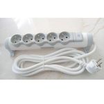 Multiprise Abidjan, rallonge électrique, multiprise 5 prises, multiprise avec interrupteur, parafoudre Côte d'Ivoire, protection surtension, sécurité enfant, accessoire bureau, multiprise Jumia, bloc prise.