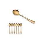 product_image_name-Generic-Lots De 6 Cuillère Dorée En Acier Inoxydable-1