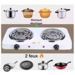 Generic Plaque de Cuisson Électrique 2 Feux 2000W – Hot Plate Haute Puissance - image 2