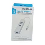 Adaptateur Réseau Ethernet RJ45 /type C/ USB 3.0/ 3PORT USB