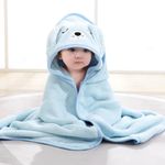 Generic Sortie de bain/ serviette/peignoir à capuche pour bébé  couleur  bleu