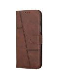 Etui à Rabat En Cuir Compatible Pour Samsung Galaxy A16 - MARRON