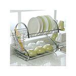 Generic Egoutoire Range Vaisselle - 2 Compartiment - Gris