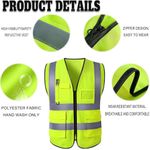 product_image_name-Generic-Gilet 10 Lot De Gilet Protection Sécurité, Chasuble Vert-2