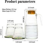 Generic Carafe Avec 4 Verre - image 3