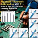 Generic Kit 2‑en‑1 fer à souder multimètre, avec rangement, pour soudage et réparation électronique - image 2