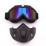Generic Masque De Casque De Moto Squelette- noir - image 3