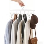 Generic 360 Degree Rotating Clothes Hanger 12 Hooks, High Strength Plastic Closet Organizer, Space Saving Storage Rack for Home Dorm - image 2