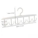 Generic 360 Degree Rotating Clothes Hanger 12 Hooks, High Strength Plastic Closet Organizer, Space Saving Storage Rack for Home Dorm - image 4