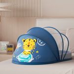 Berceau Couffin Bleu pour bébé , la Tente Moustiquaire de Voyage Pliable "Petit Tigre de l'Espace".