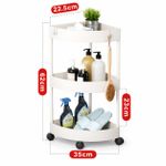 Generic Étagère d’Angle 3 Niveaux – Rangement Compact et Résistant