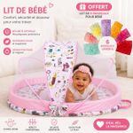 Generic Lit Bébé Pliable avec Moustiquaire Intégrée - image 3