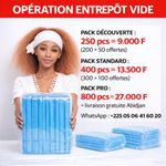 Generic  200 pieces de charlotte de tête jetable+50 offert - image 4