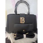 product_image_name-Fashion-Chic Sac à Main noir 2en 1 de bonne qualité avec corde Bandoulière-1