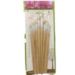 12pcs Pinceau D'artiste Pinceaux De Peinture Professionnels Fournitures D'art Papeterie