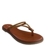 Roccoco Sandales avec Strass pour Femme - Marron - image 2