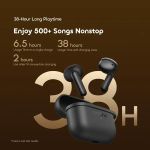 Oraimo SpaceBuds Air 38 Hours Smart Finder True Wireless Earbuds Black - image 5