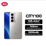 product_image_name-Itel-CITY 100 - IP64 5200 MAh - 128 + 4 Go* (Extensible 12Go) - Pure Titanium-1