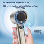 Generic Mini Ventilateur Portable Turbo Rechargeable USB –  avec Écran LED - image 2