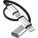 product_image_name-Generic-Câble OTG Adaptateur Lightning USB Vers Type C IPhone-2
