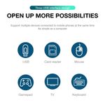 Gm Station d'Accueil Phone/Tablette 8-en-1 USB-C : Transformez votre Smartphone en Android PC - image 8