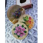 product_image_name-Generic-Ensemble de 6 Sous-Verres en Bambou 100% Naturel - Écologique, Antibactérien, Résistant à la Chaleur - Avec Support de Rangement Compact-5